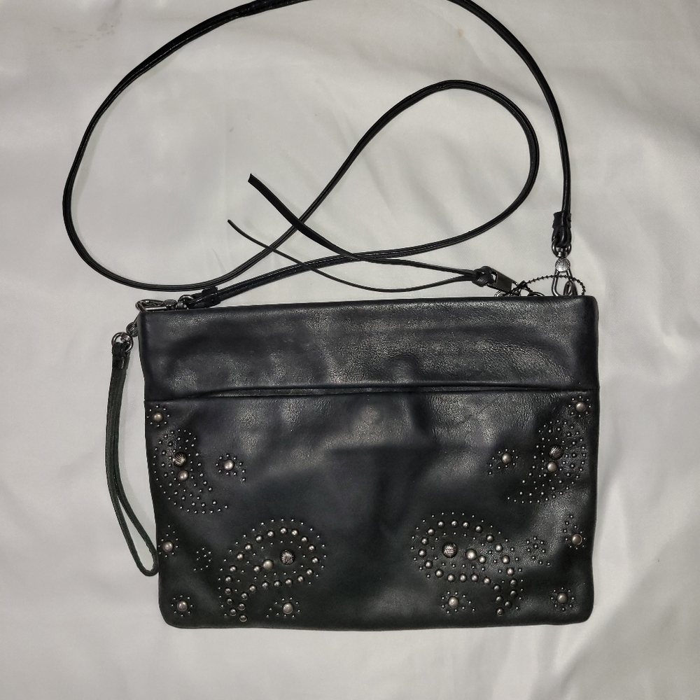 The Sak Black Leather Studs Purse